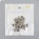 Decor Metal for creativity "Heart with the Crown" silver (B72286) 1.6x1 cm