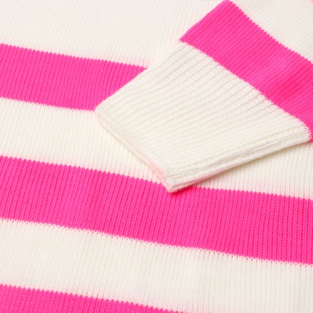 Female jumper Minaku: Casual Collection Ecrury/Fuchsia color, size 46-6
