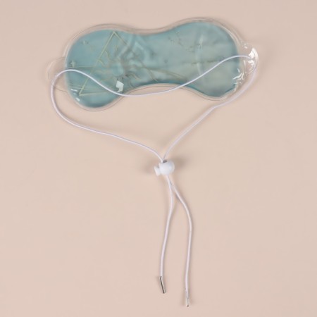Gel mask for the area around the eyes "Day", 18.5 × 7.5 × 0.4 cm, blue color-4