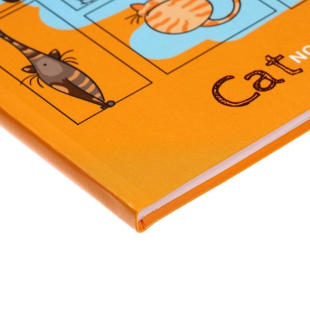 Notebook A5, 64 sheets in the Cat Code, Integral cover, glossy lamination, block 65g/m2-2