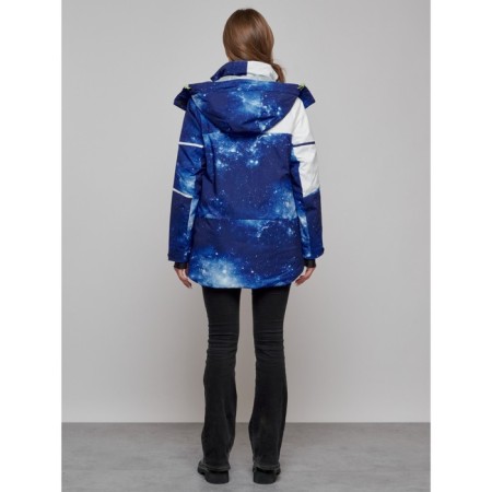 Ski jacket female, size 42, blue color-15