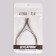 Pleshiles are manicure, double spring, 10 cm, blade length - 9 mm, silver color