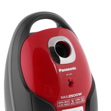Vacuum cleaner Panasonic MC-CJ919R, bag, 2500 watts, 6 l, 60 dB, red-5