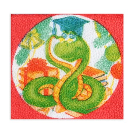 Napkins Paper Harmony of the color “Wise Snake” 1 layer, 24x24, 100 pcs.-4