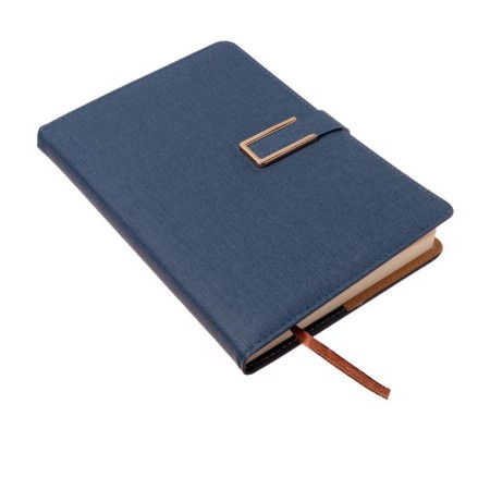 Organizer A5, with a knife, 100 sheets in a ruler, PVC cover, blue-2