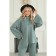 Female suit, size 50, green color