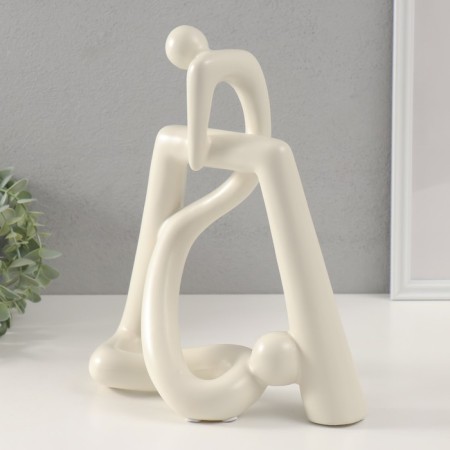 Souvenir ceramics "tied" white 10.5x26.5x31 cm-3