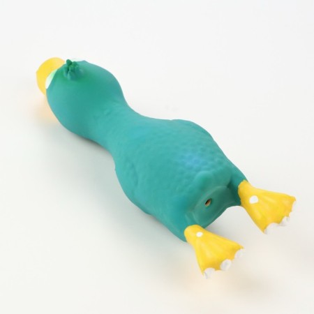 Bruttail toy for dogs from latex "Duck", 17 cm, blue-2