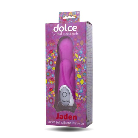 Toyfa Dolce Jaden vibrator, silicone, pink color, 12.5 cm-1