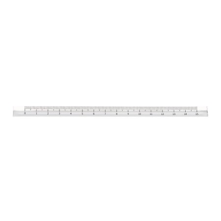 Ruler 15 cm, plastic, triangular, transparent-1