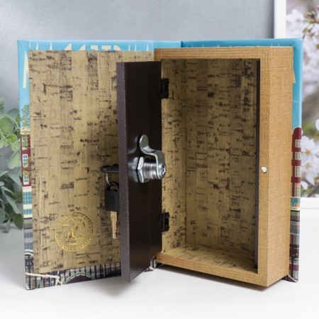 Safe Brush Tree leatherette "Walking along Amsterdam" 21x13x5 cm-2