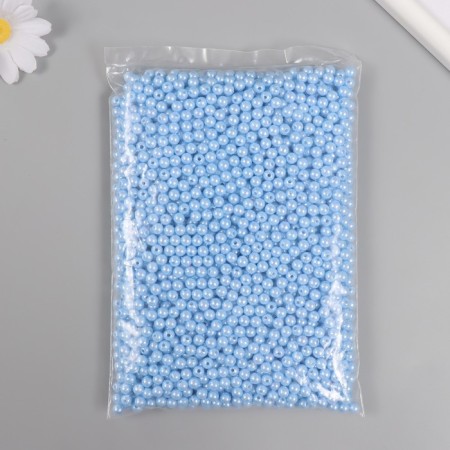 A set of beads "Pearls" d 6 mm, 250 grams, pale blue-2