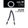 Stop Salmo Rubber Cylinder Stops, size M, 10 pcs.
