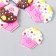 Decor for creativity rubber "Cupcakes with sprinkling" set of 15 pcs MIX 3x3 cm