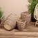 A set of wicker pots, 3 pcs, height 39x39x49 cm
