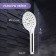 Showing watering can Zein Z419, button, plastic, 3 modes, color chrome