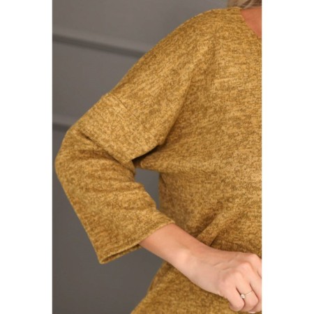 Female jumper, size 46, mustard color-6