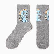 Women's dragon socks, gray color, size 36-40
