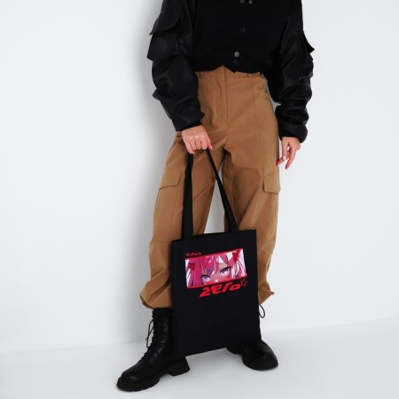 Bag Schoper "Anime Eyes", 35x0.5x40, Department without lightning, without lining, Black-7