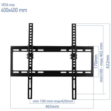 Tilt bracket DR Mounts KL 4040T Black 32 "-55"-6