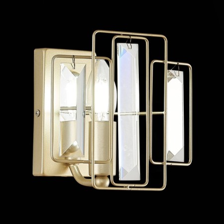 Wall lamp EVOLUCE. Sle103401-01. Giano. 1x40 W, E14, 19x17 cm, Shampan-2