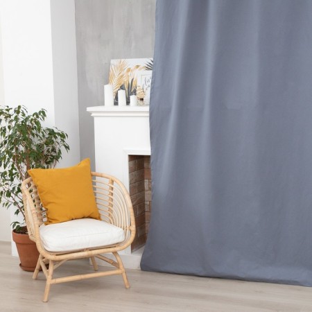Ethel curtain, 150x270 cm, blue, 100% cotton