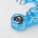 Disposable pistol for piercing, earring included "classics", white color in silver