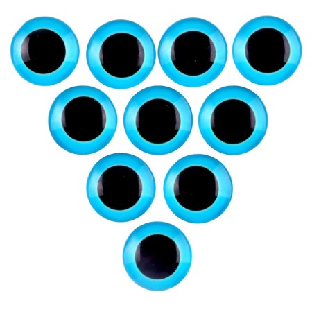 Elose -based eyes, set of 10 pcs., Size 1 pc. - 14 mm, blue color-1