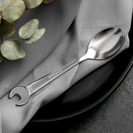 Spoon of wrench "man", on the substrate, 3 x 14 cm.-2