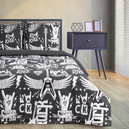 Rock & Roll bedding Ethel, 143 × 215 cm (2 pcs.), 220 × 240 cm, 70 × 70 cm (2 pcs.), Cotton 100 %, calico-2