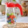A jug with a lid "Berry Fresh", glass, 1.5 l, with a lid