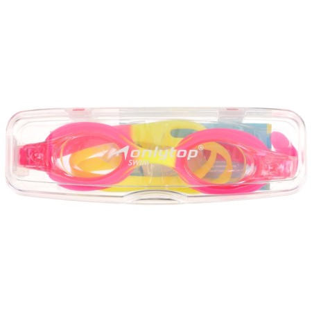 Glasses for swimming children's Onlytop, beryushi, yellow/pink color-7