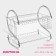 Drying dryer “Strak”, S-shaped, 40 × 23.5 × 34 cm, chromium color