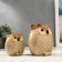 Souvenir Ceramics "Filin and Owl" Bezh set 2 pcs 8x8.5x5 cm 12.5x12.5x7 cm