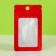 SIP-LOK package with a window, with euroslot, red, 7.5 x 13 cm