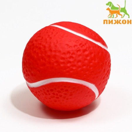 Tennis ball toy for dogs for dogs, 7.5 cm, red