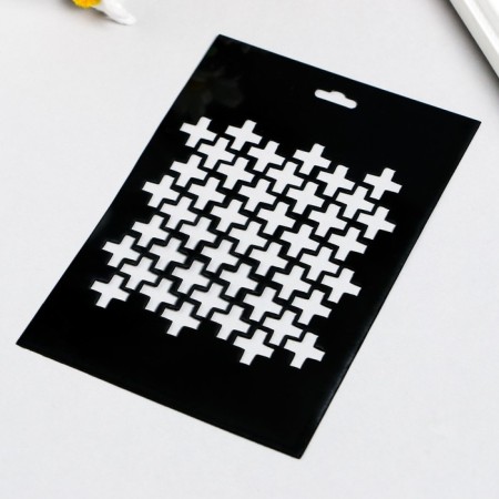 Plastic stencil "Gate No. 8" 9.5x14cm-1