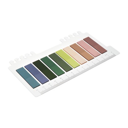 Block-filling with sticky edge plastic 20l x 10 colors pastel, 12mm x 45mm