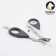 Coger scissors "Piggon" Premium curved, with an emphasis for a finger, white-gray