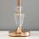 Lesia table lamp E14 40W gold 22x22x40 cm