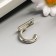 Metal hook (set 5 pcs) silver 2.7x0.6 cm