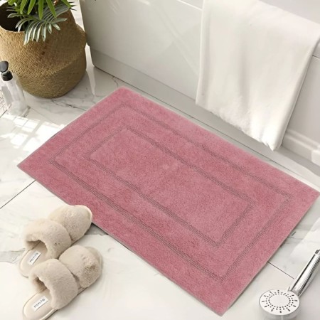 A set of rugs, size 60x100 cm, 50x50 cm, pink color-1
