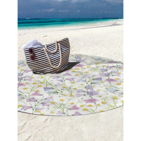 Pareo and beach rug "Field flowers", d = 150 cm-2