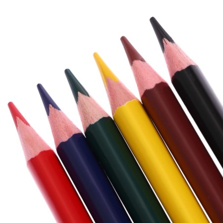 Pencils 6 colors Erichkrause "Safari", wood, trihedral, euro suspension-4