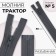 Lightning "Tractor", No. 5, detachable, automatic lock, 80 cm, dark gray color