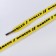 Danger laces 110x1cm, yellow