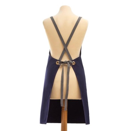 Apron Ethel "Style" Tsv. Sini 70 x 78cm, 100% cotton-6