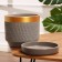 Flower Pot "Brussels" gray gold cylinder No. 4, 4.2 l