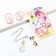 Hair accessories with jewelry "everyone dreams", elastic bands, pendants and pusets