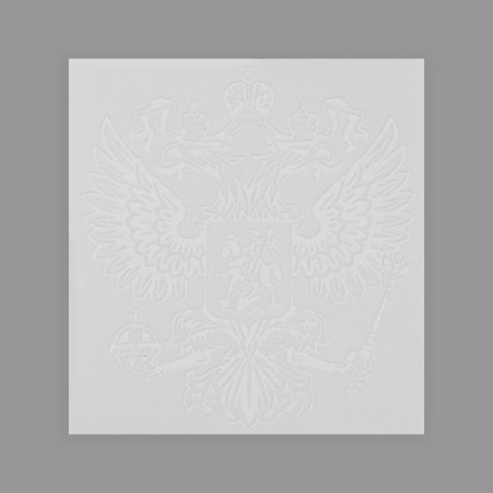 Термотрансфер «Герб России», 6.5 × 7 см, , 5 шт, цвет белый-2